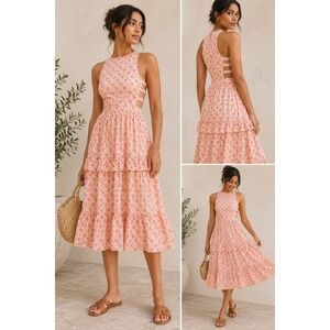 Free People | Dresses | Free People Love You Most Print Lace Halter Maxi  Dress | Poshmark